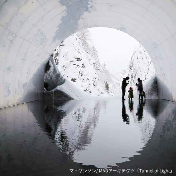 清津峡・冬・横